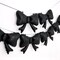 6 Pieces Bow Balloons, Black Matte Metallic Foil Bow Balloon for Men Women Boys Girls Bowtie Theme Birthday Party, Wedding Bridal Shower, Black Party Decorations, Balloon Garland Accessories